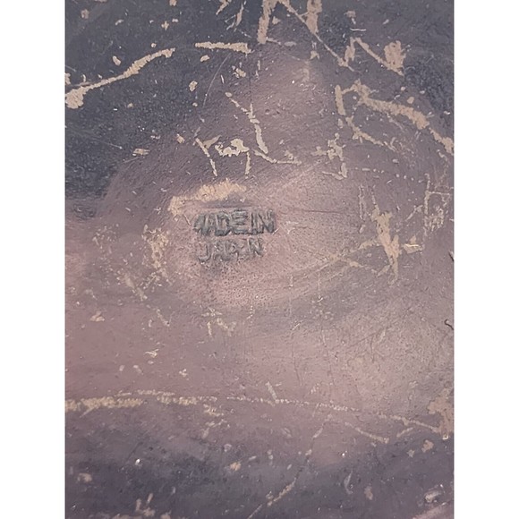 Vintage Heavy Brass Japanese Inlaid Cloisonné Missing 1 Handle Vase Made Japan - Picture 11 of 14